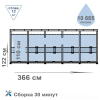 Каркасный бассейн Intex 366х99 Prism Frame